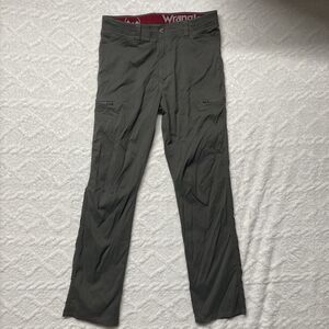 Men's Gray Wrangler  Zip Cargo Pants Size 34x32 Green/grey